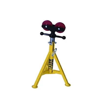 Heavy-Duty Hi-Jack Pipe Lifter – Steel Roller Head, 2000-Lb Capacity, Adjustable Height Range