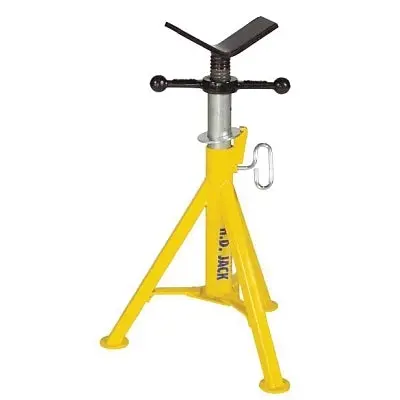 Heavy-Duty Vee-Style Lo-Jack Pipe Jack – 2500 lb Capacity, Adjustable Height (21″–36″)