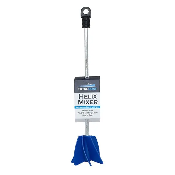 Helix Paddle Mixer – 11″ Length – Optimized for Epoxy Resin Blending
