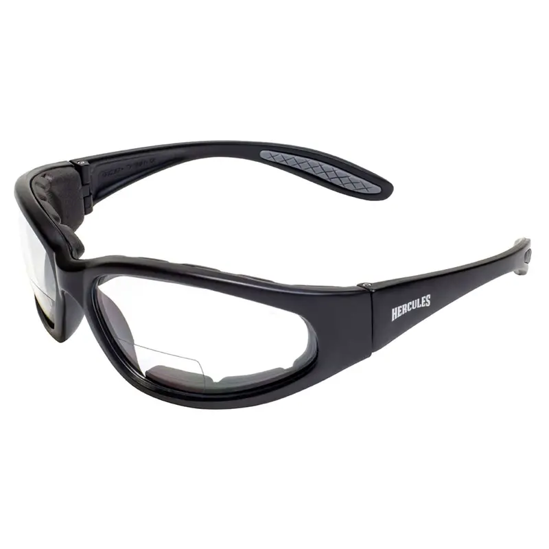 Hercules +2.50 Diopter Safety Glasses – Clear Anti-Fog Bifocal Lenses