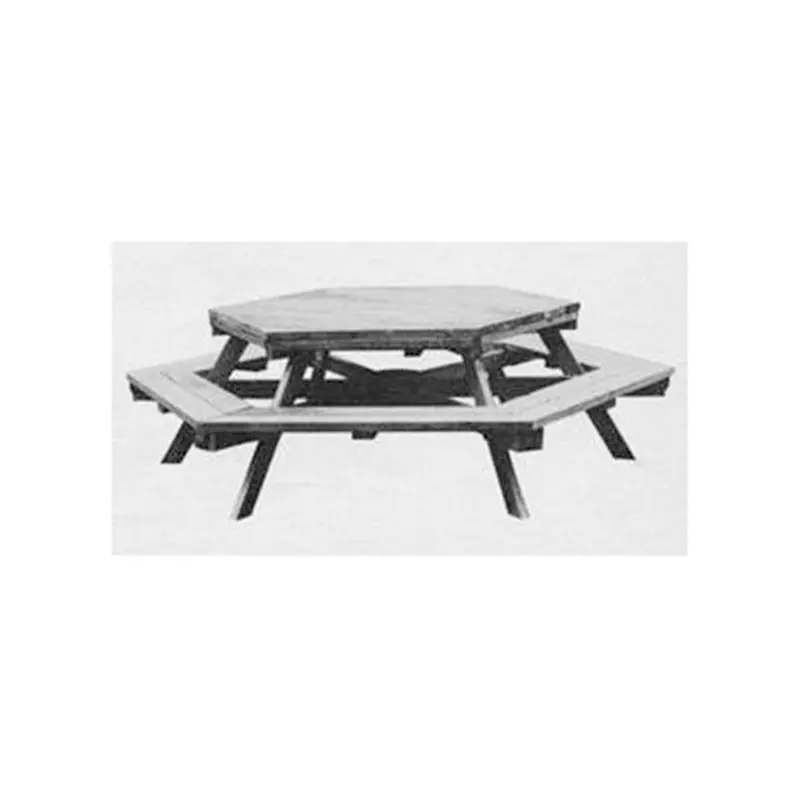 Hexagonal Picnic Table Woodworking Plan – Outdoor DIY Project Guide