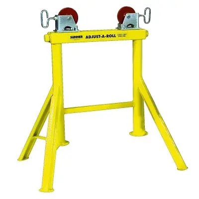 Hi Adjust-A-Roll Pipe Support Stand – Aluminum Wheels, 2000 lb Capacity, Fits 1/2″–36″ Pipes