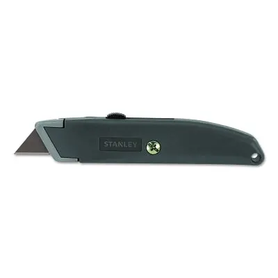 Homeowner’s Retractable Utility Knife – 8.2″ Steel Blade, Gray Metal Housing