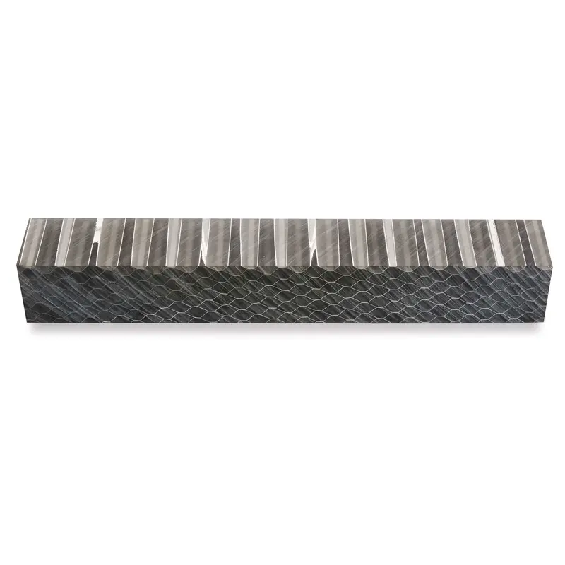 Honeycomb Acrylic Pen Blank – Transparent 3/4″ × 3/4″ × 5″