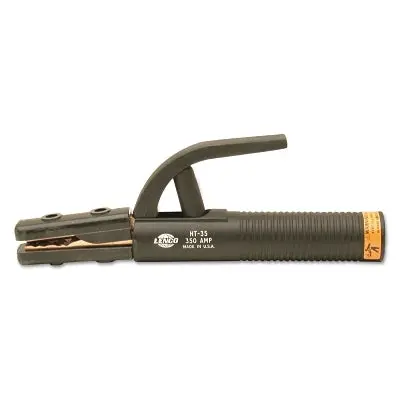 HT-35 Electrode Holder — 350–400 Amp Rating, 3/0 Cable Capacity, 1/4″ Electrode Clamp, 10-1/2″ Length