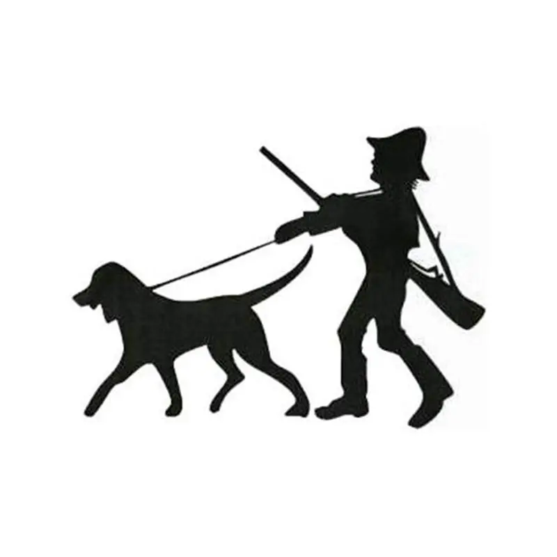 Hunter and Hound Silhouette Woodworking Pattern