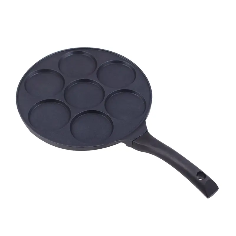 Inducta 7-Cavity Multi-Pan – Non-Stick Mini Utthapam & Egg Mold, 3mm Die-Cast Body, Gas & Induction Compatible