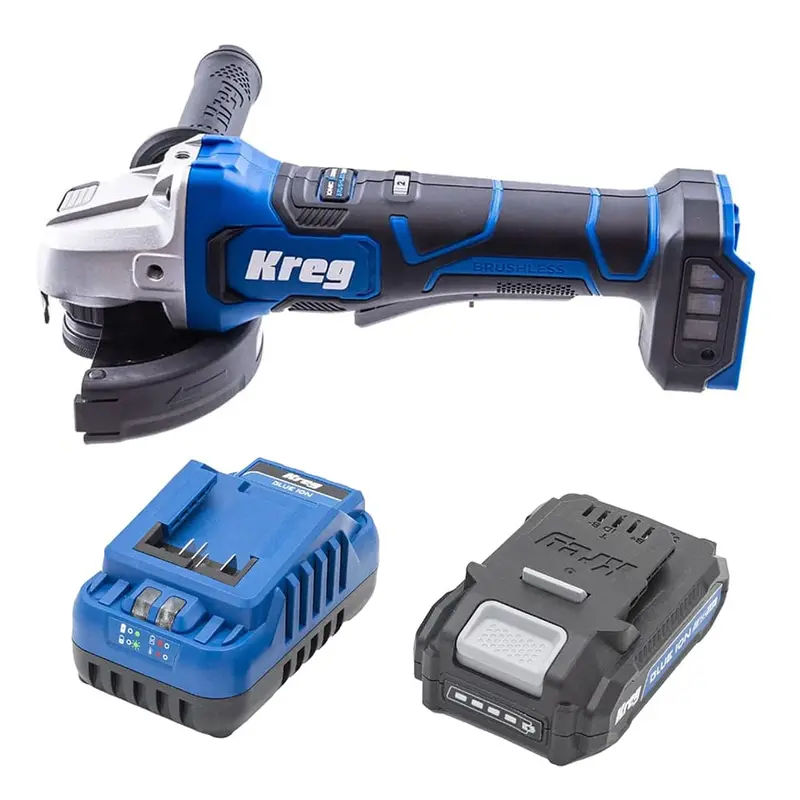 Ionic Drive 4.5–5 Inch Angle Grinder Kit – 20V Cordless with 2Ah Battery and Charger