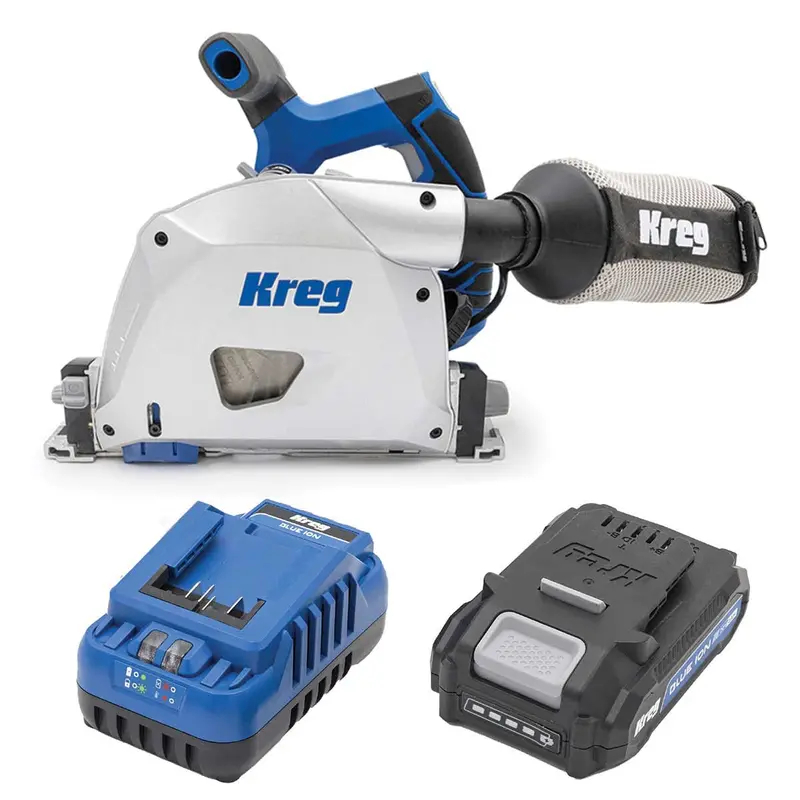 Ionic Drive 6.5-Inch Cordless Plunge Cut Saw – 2Ah Battery & Charger Kit