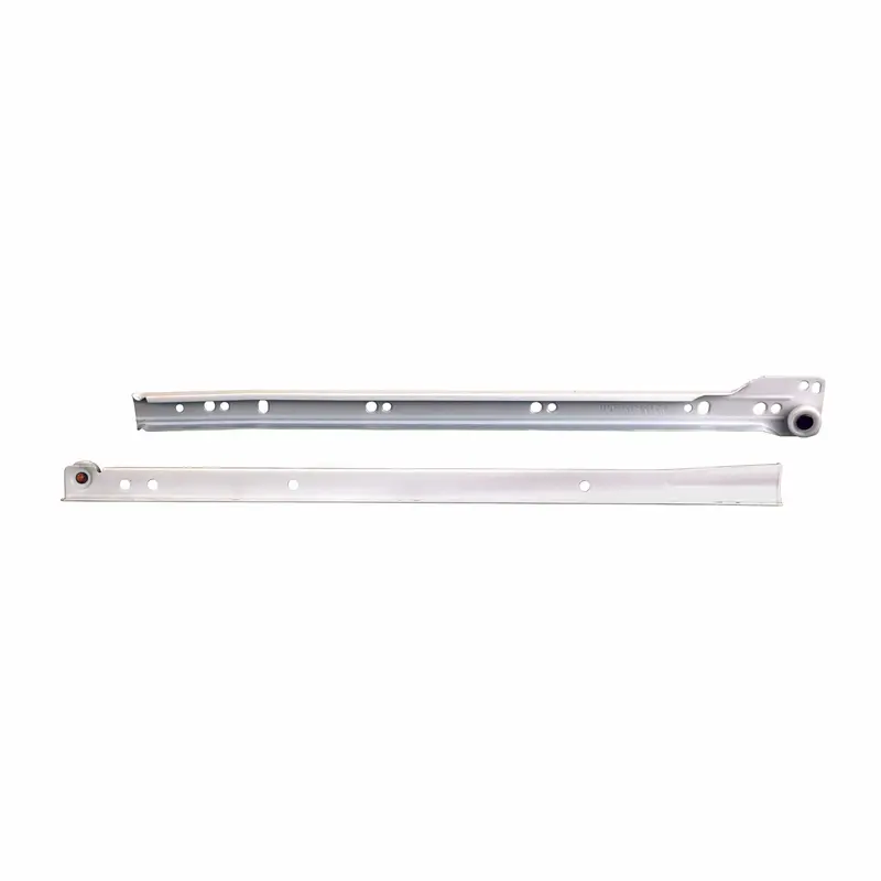 KV 1805 3/4-Extension Self-Closing Euro Drawer Slides – White Epoxy Finish (Pair)