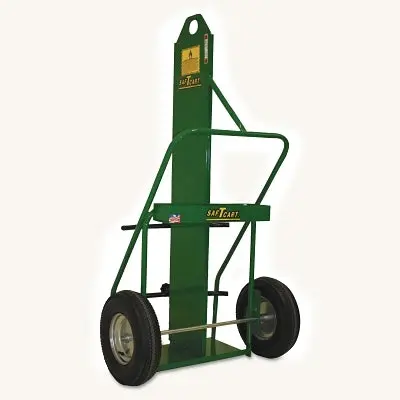 Large-Diameter Cylinder Transport Cart – Fits 9.5″ & 12.5″ Cylinders, 16″ Pneumatic Wheels