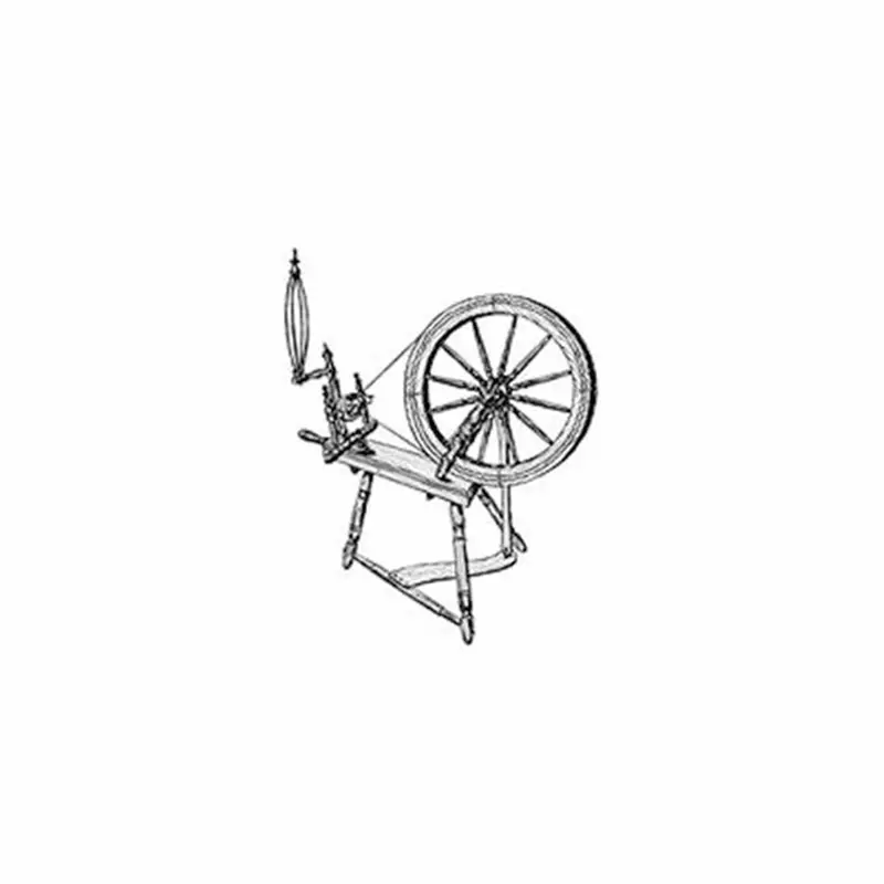 Large Spinning Wheel Woodworking Pattern Plan