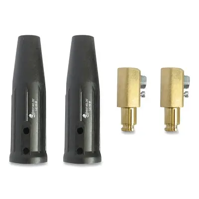 LC40 Ball-Point Cable Connector – Dual Gender (Male/Female), Fits 1/0–2/0 AWG Cables