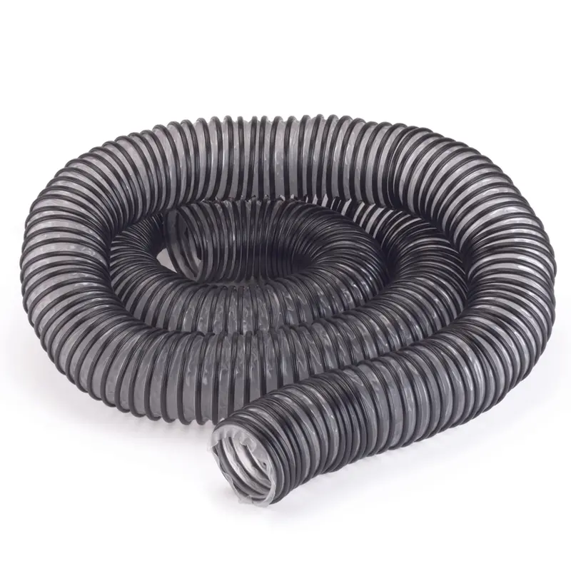 Light-Duty 2.5-Inch Semi-Clear Dust Collection Hose – 10-Foot Length