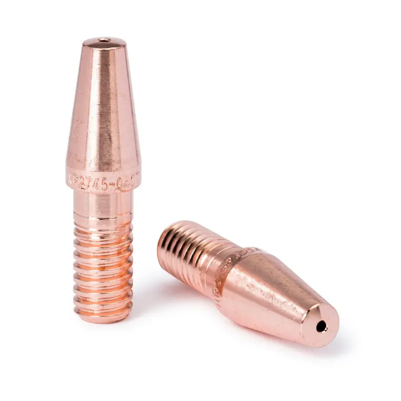 Lincoln Copper Plus® Tapered Contact Tips – 0.045″, 550A, 10-Pack (KP2745-045T)