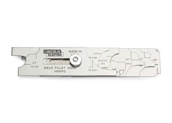 Lincoln Stainless Steel Weld Fillet Gauge – 7-Piece Set