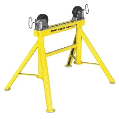Lo Adjust-A-Roll Pipe Stands – 2,000 lb Capacity, Adjustable for 1/2″–36″ Pipes, 24″ Height