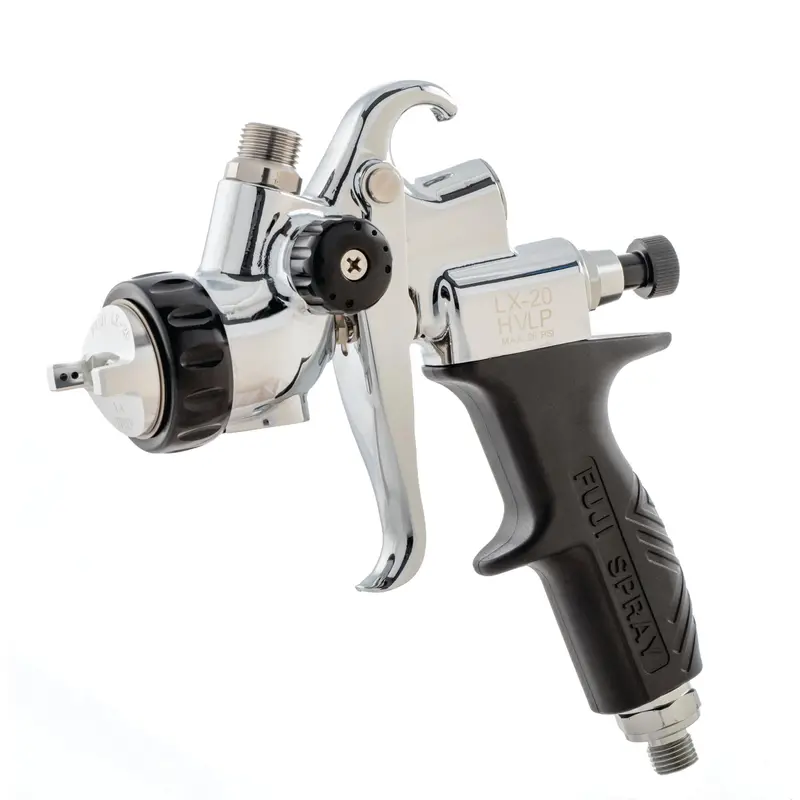 LX-20 Gravity Feed Spray Gun – 1.4mm Nozzle, Cupless Design with Bonus 1.2mm and 1.7mm Nozzles