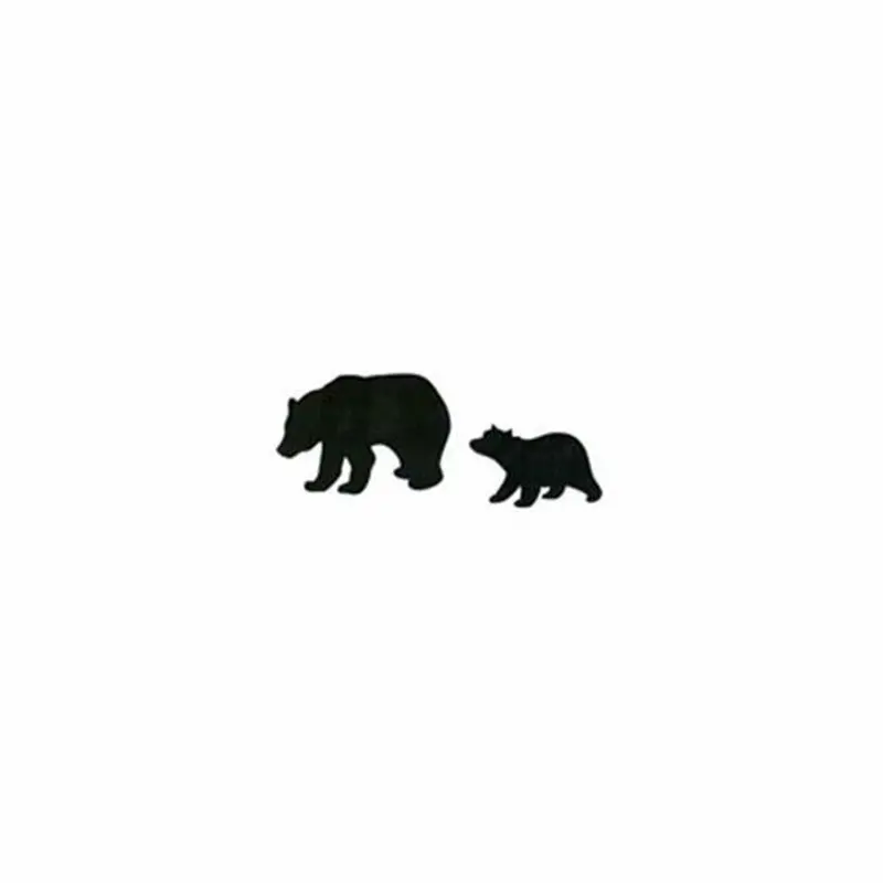 Mama Bear and Cub Silhouette Woodworking Pattern Plan