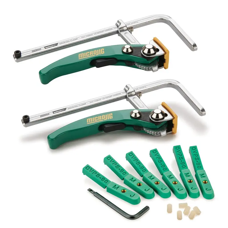MATCHFIT Dovetail Ratchet Clamps and Pop Stop Set – 6-Piece Workshop Bundle