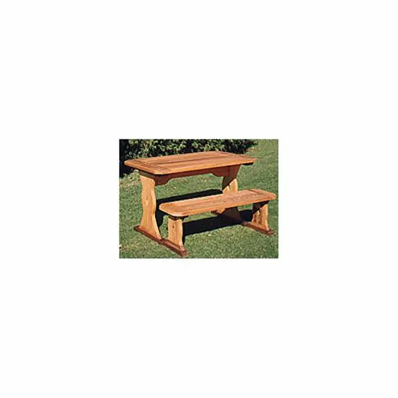 Matching Table and Bench Set — Printable Woodworking Construction Plan