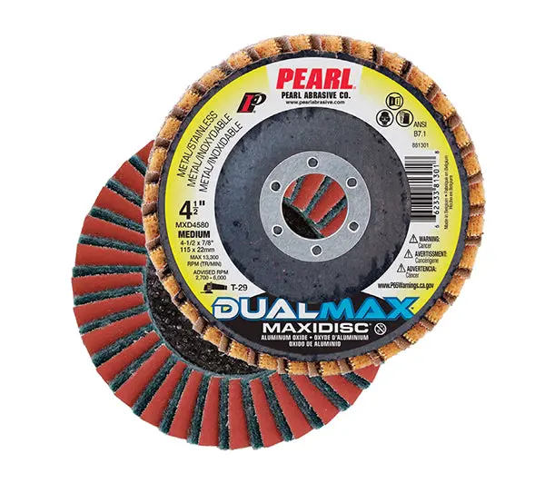 Maxidisc DualMax Interleaf Disc MXD0580 – 5″ x 7/8″, Aluminum Oxide, 80 Grit