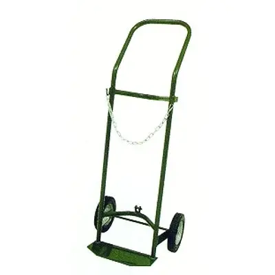 Medical-Grade Gas Cylinder Cart – Single-Cylinder Capacity, 9.5″ Diameter, 8″ Semi-Pneumatic Wheels