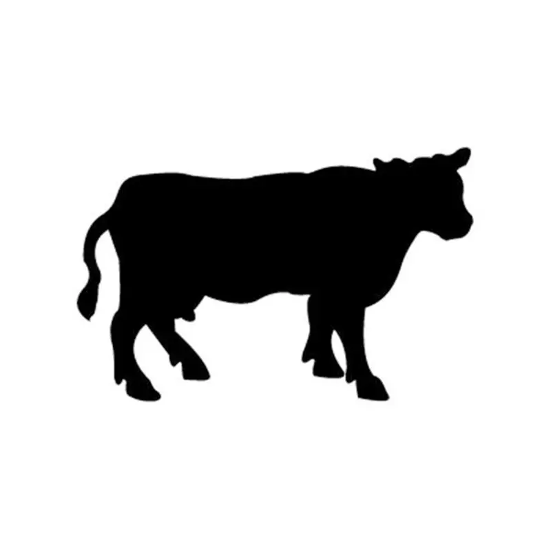 Medium-Sized Cow Shadow Cutout Pattern