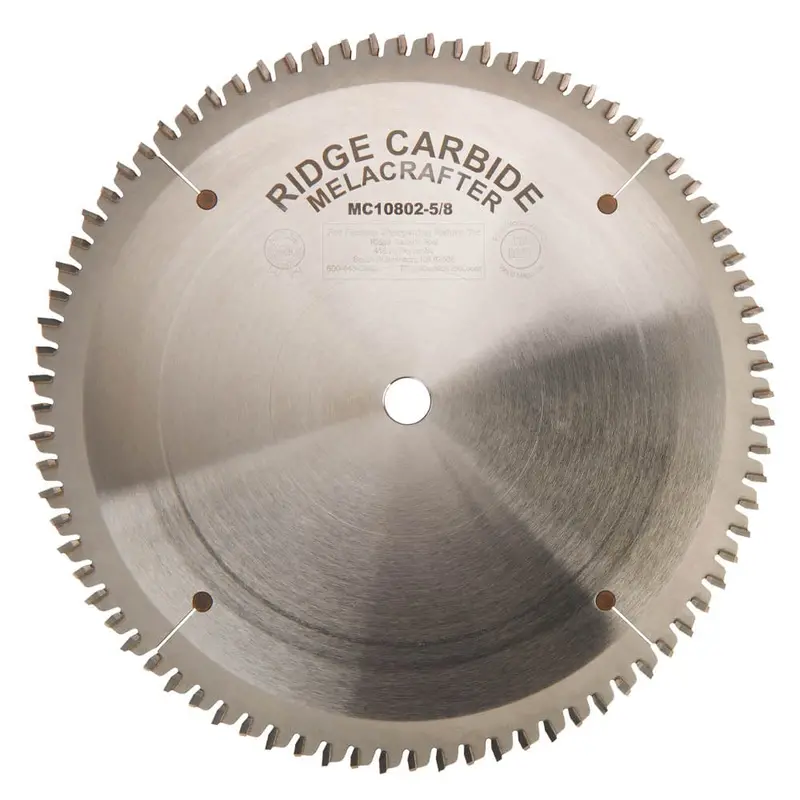 Melacrafter Fine-Cut Saw Blade — 10-Inch, 5/8″ Arbor, 80-Tooth Alternate Top Bevel (ATB)