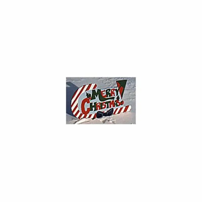 Merry Christmas Decorative Woodcarving Pattern – Printable Plan
