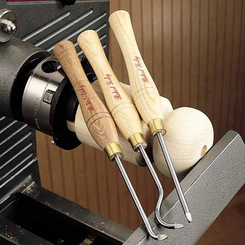 Mini Hollow-Form Woodturning Tool Kit – 3-Piece Professional Set