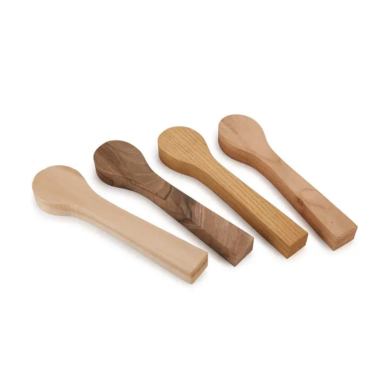 Mini Spoon Blank Assortment – Cherry, Basswood, Mulberry & Walnut (4-Piece)