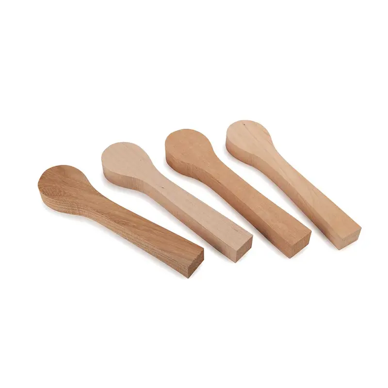 Mini Spoon Blank Set – Elm, European Walnut, Maple & Alder (4-Piece)