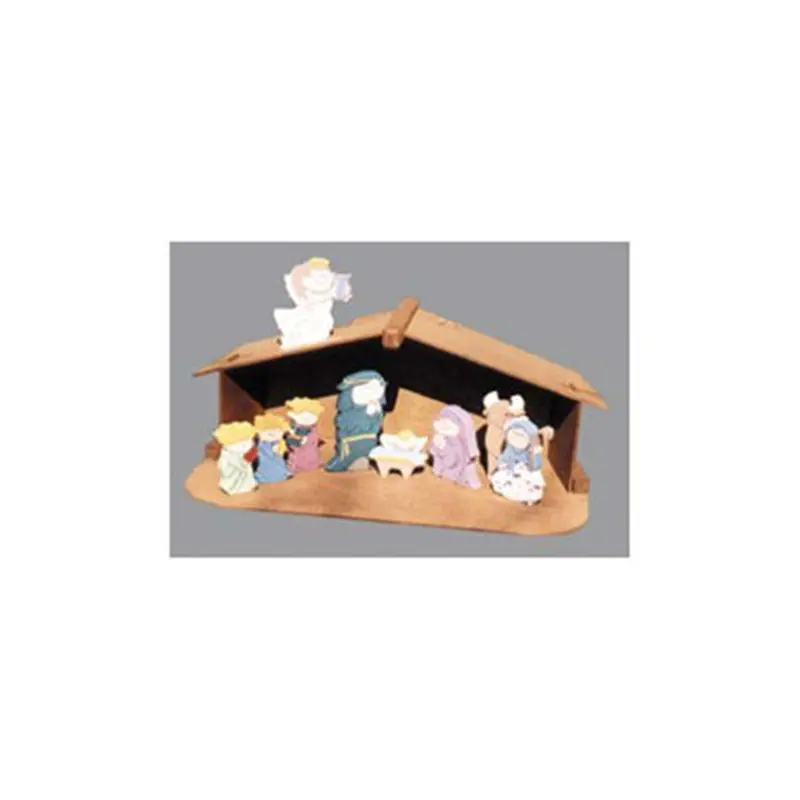 Miniature Nativity Scene & Shelter Woodworking Blueprint