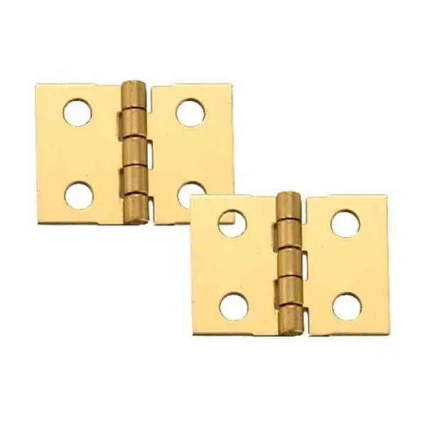 Miniature Surface-Mount Hinge with Screws – Compact Pair for Small Enclosures