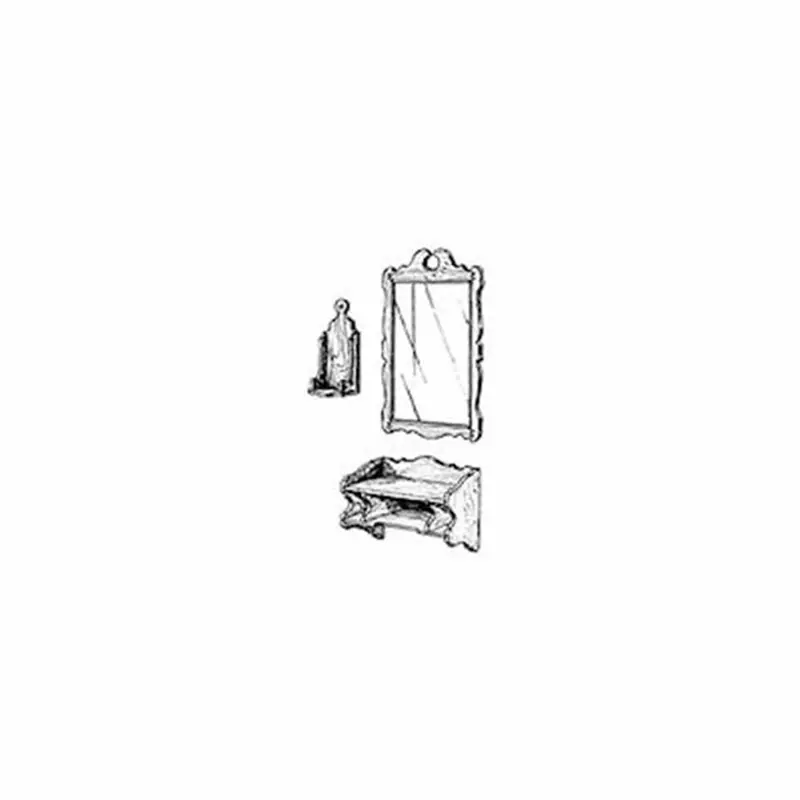 Mirror + Candle Shelf + Organizer Combo Plan – Multi-Function Wall Unit