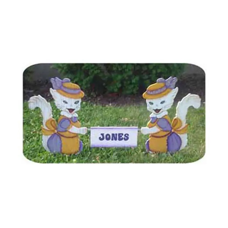 Miss Kitty Welcome Sign Woodworking Pattern