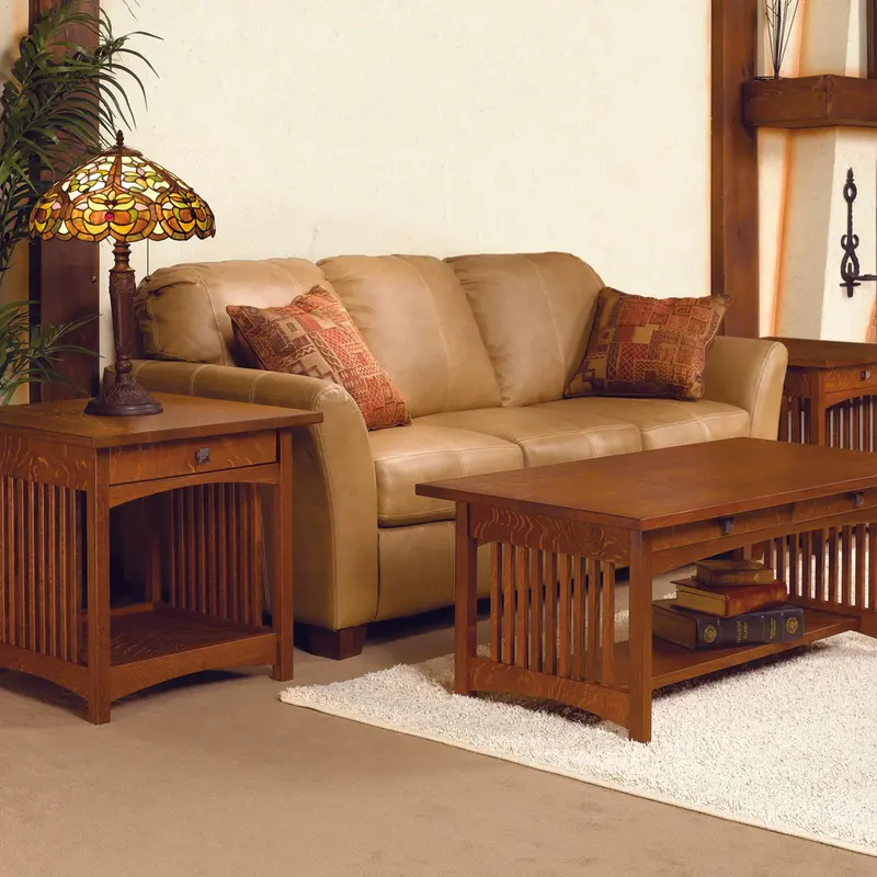 Mission-Style Coffee and End Table Set – Printable Woodworking Plan