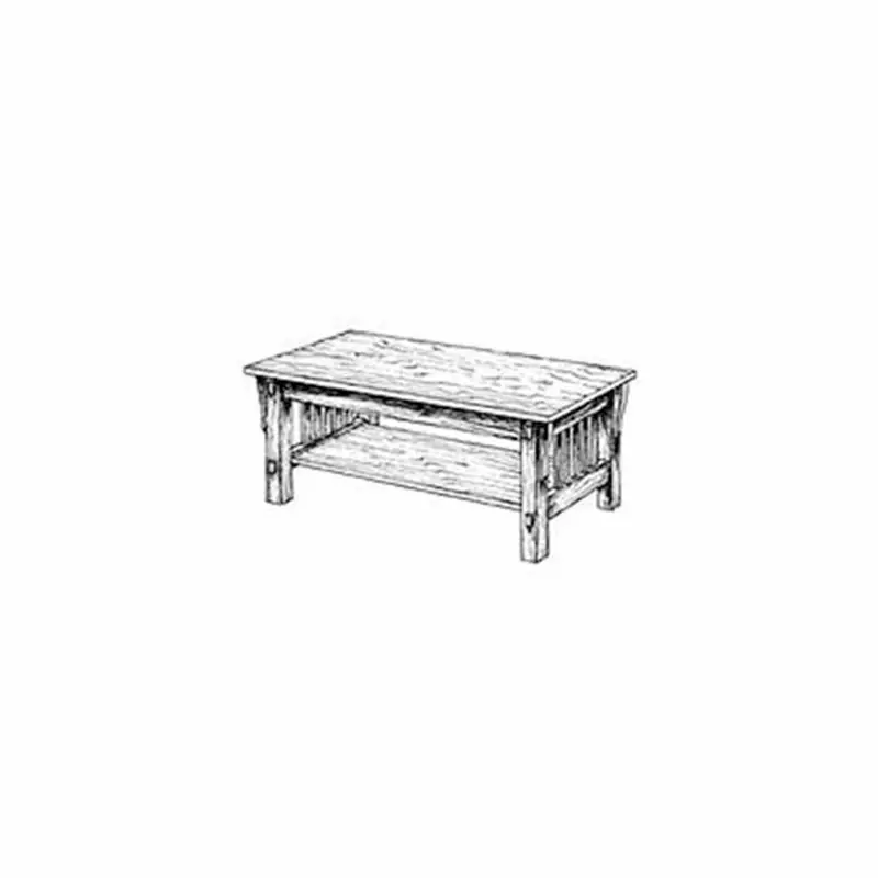 Mission-Style Coffee Table Construction Plan