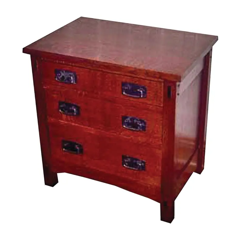 Mission-Style Nightstand Plan – Detailed Paper Woodworking Project Guide