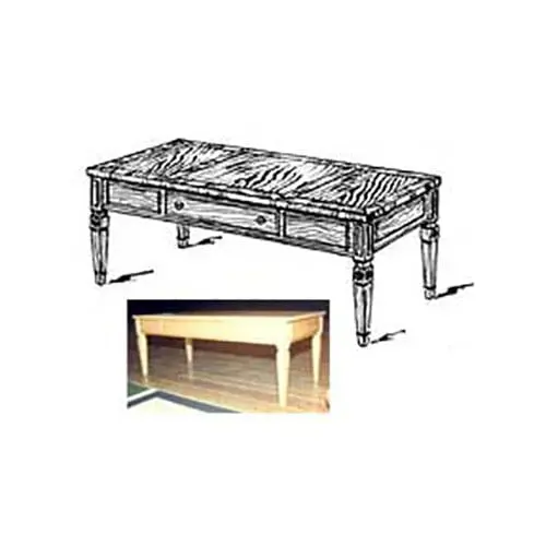 Modern Cocktail Table Woodworking Plan – Living Room Furniture Blueprint