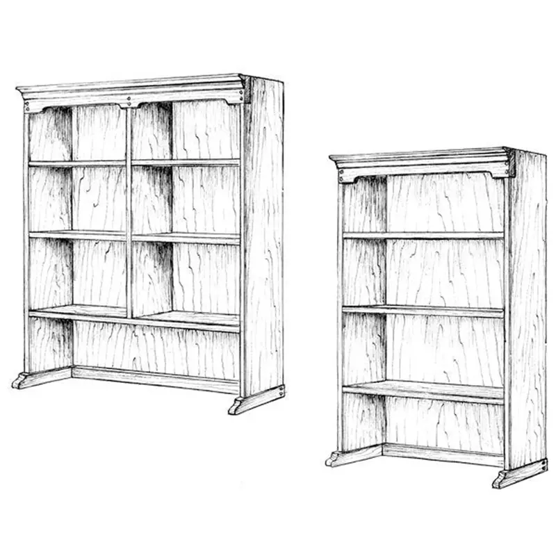 Modular Upper Bookcase – Detailed Paper Construction Plan