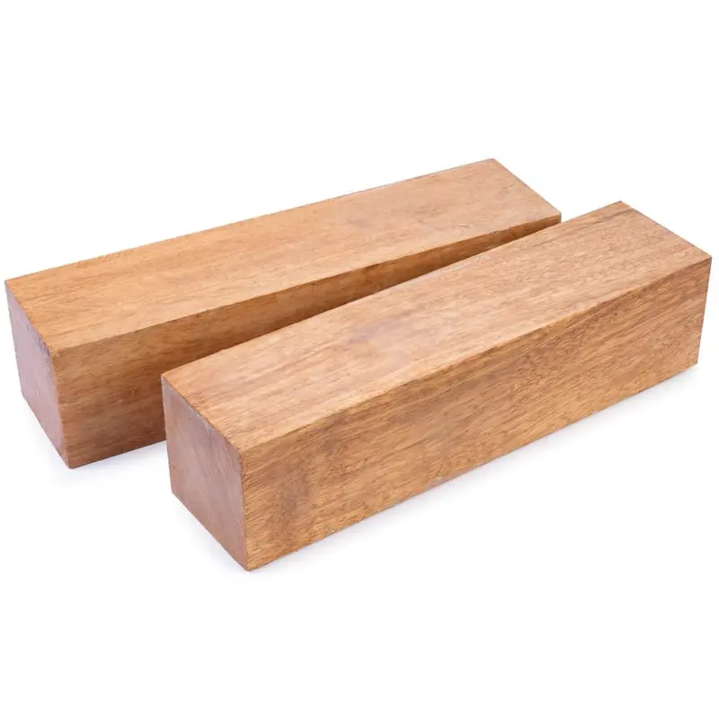 Movingui Salt & Pepper Blank Set – 3″ x 3″ x 12″, Two-Piece Natural Wood