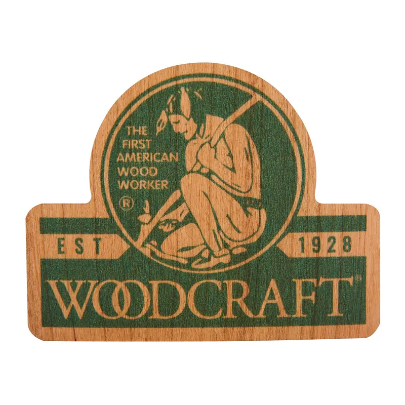 Native American Woodworker Cherry Wood Sticker – Collectible Decal or Label for Craft Enthusiasts