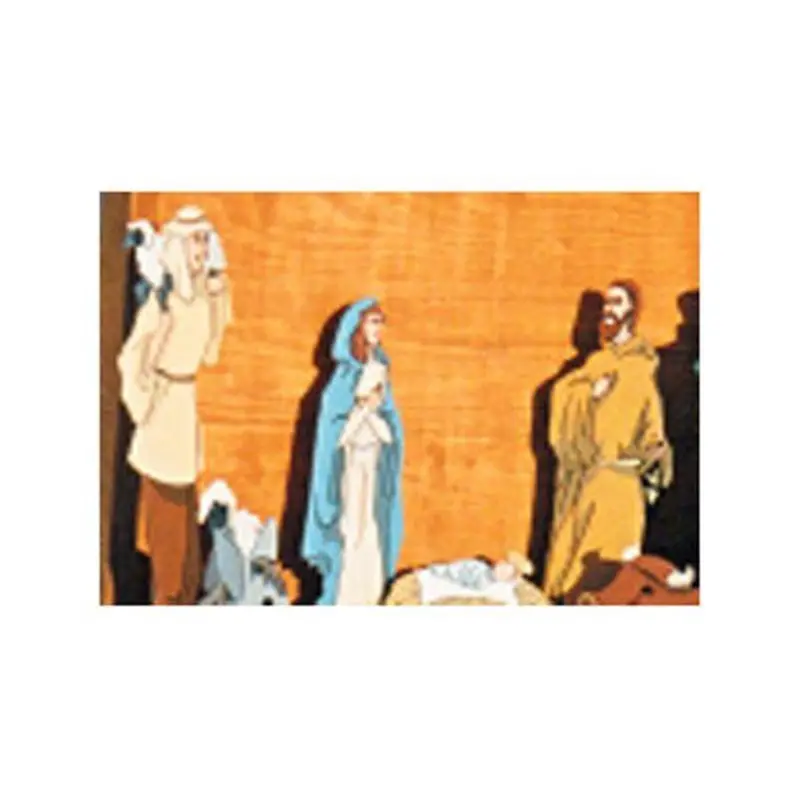Nativity Scene Figure Plan – Wooden Carving Templates for Mary, Joseph, Jesus & Shepherd