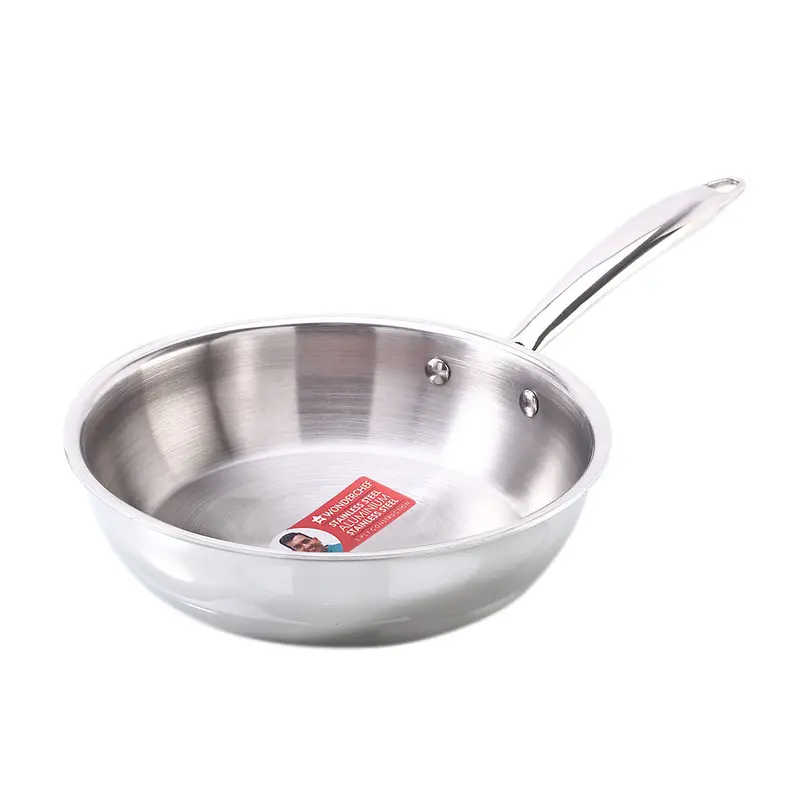 Nigella 20cm Tri-Ply Frying Pan – 1.1L Premium Stainless Cookware with Reinforced Induction Base