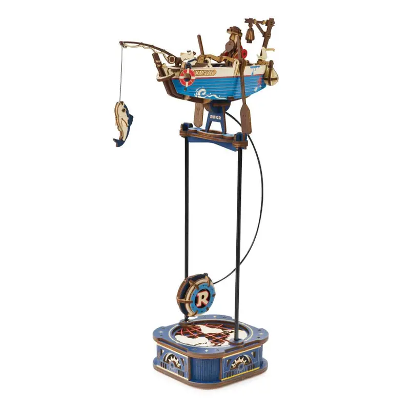 Ocean Fisher Pendulum Toy 3D Wooden Puzzle Kit