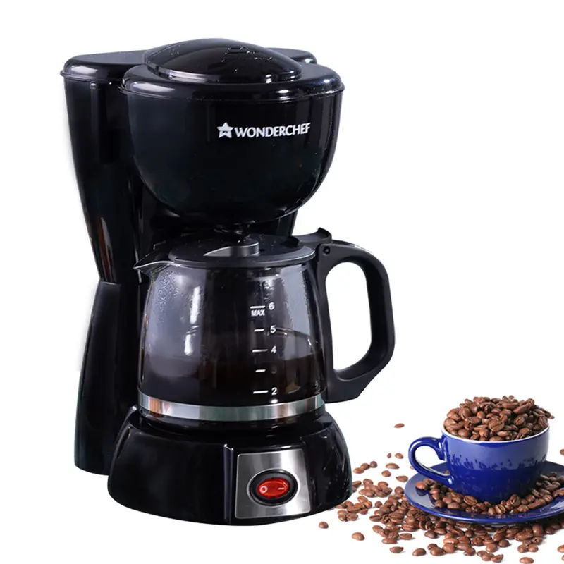 Onyx Brew Drip Coffee Maker: Borosilicate Glass Carafe, Anti-Drip Spout, Filtered Water Tank — 2-Year Warranty