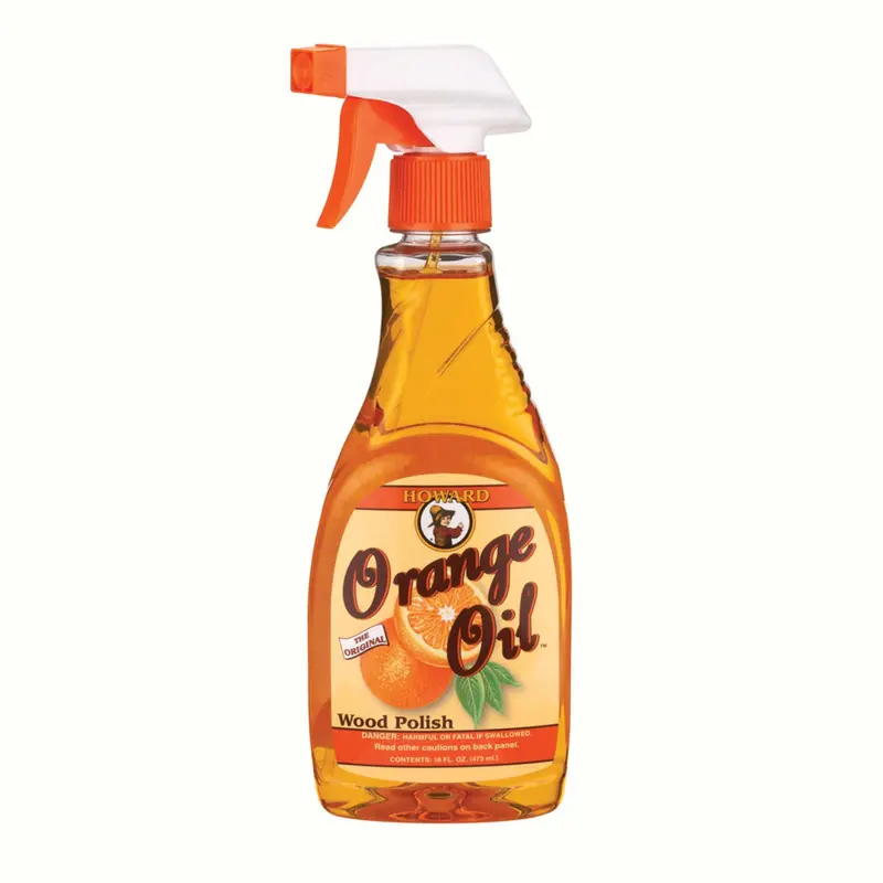 Orange Oil-Based Wood Polish Spray – 16 oz Bottle