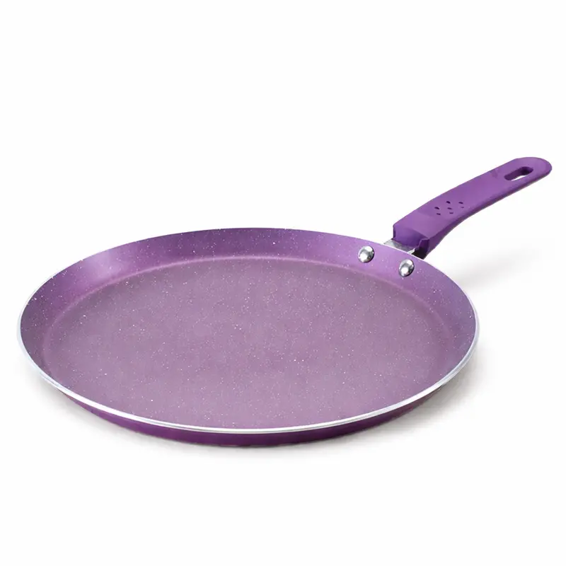 Orchid Purple Aluminium Dosa Tawa – 24 cm Induction-Compatible Griddle